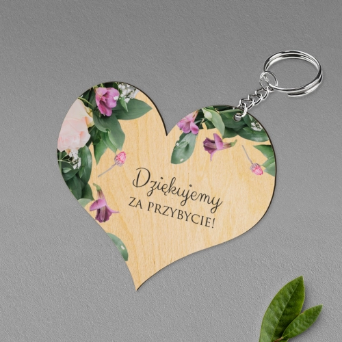 Breloki z Nadrukiem - Serce Soft Motyw 6