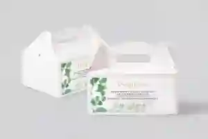 Pudełko na ciasto weselne Liście- Motyw 6