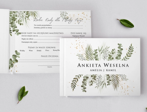 Ankieta Weselna - Leaves Motyw 2