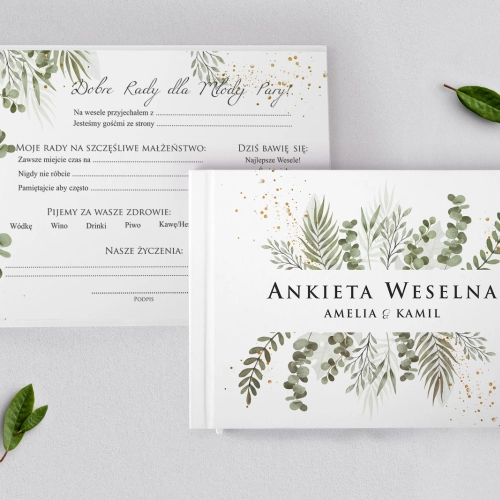 Ankieta Weselna - Leaves Motyw 2