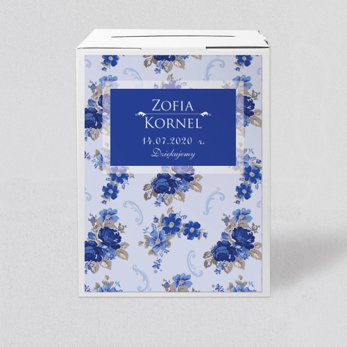 Pudełko na koperty i pieniądze Kwiatowe Pole Motyw 4