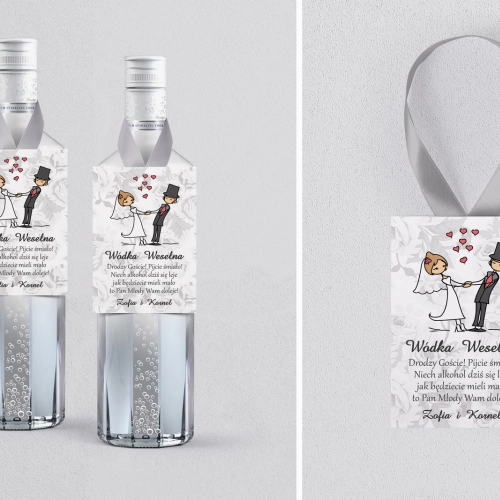 Zawieszka na alkohol Zakochani - Motyw 8