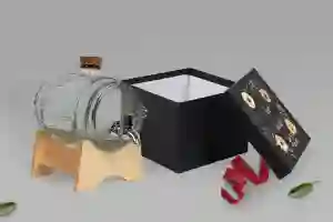 Antałek - opakowanie czarne Akwarelowe Wianki Motyw 4