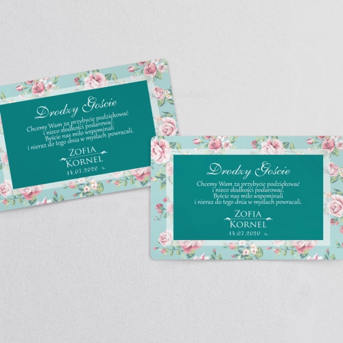 Naklejki na ciasto weselne Kwiatowe Pole Motyw 1