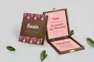 Prośba o świadkowanie - brązowe puzzle Retro Style Motyw 2