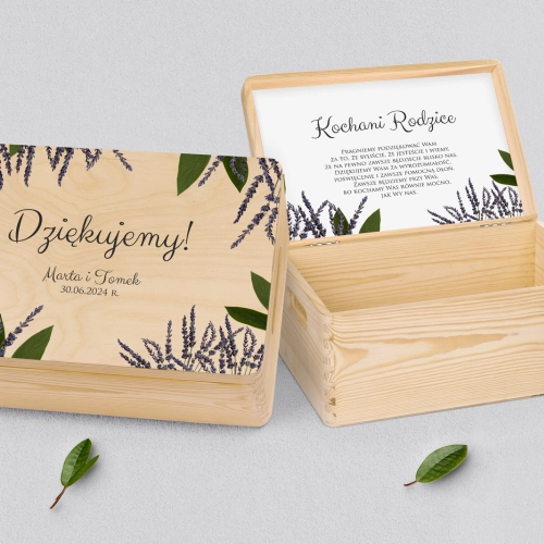 Skrzyneczka dla Rodziców - naturalna Soft Motyw 5