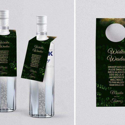 Zawieszka na alkohol oczko Greenery Motyw 3