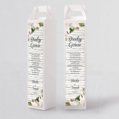 Pudełko na alkohol Akwarelka - Motyw 1