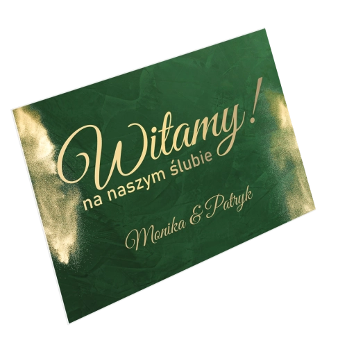 Tablica Powitalna - Greenery - Motyw 1