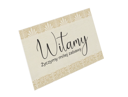 Tablica Powitalna - Vintage Motyw 1