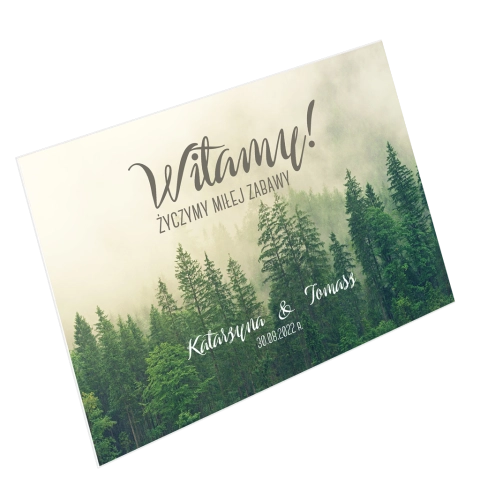 Tablica Powitalna - Forest - Motyw 1