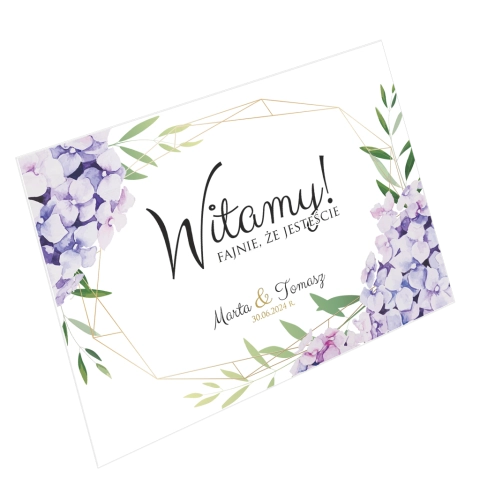 Tablica Powitalna - Flowers & Frame Motyw 1