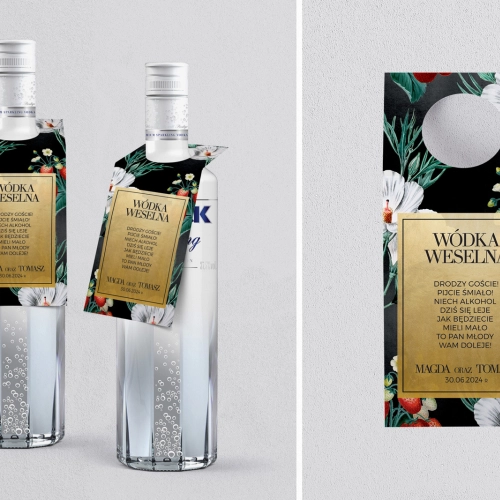 Zawieszka na alkohol oczko Amore - zlote - Motyw 3