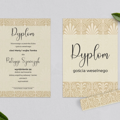 Dyplomy dla Dzieci - Vintage Motyw 1