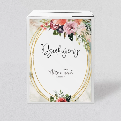 Pudełko na koperty i pieniądze Spring Love Motyw 3