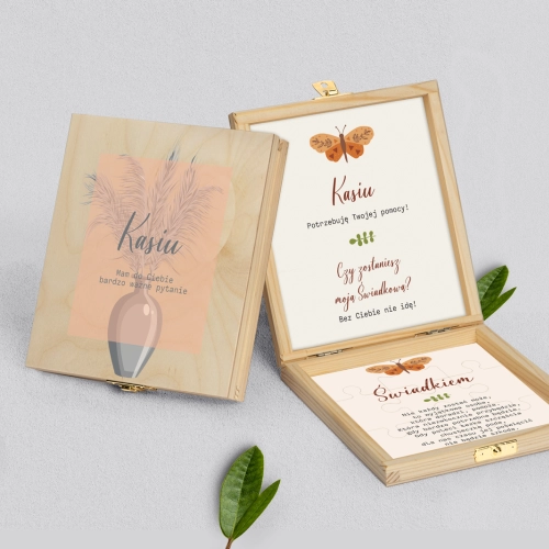 Prośba o świadkowanie - naturalne puzzle Butterflies - Motyw 3