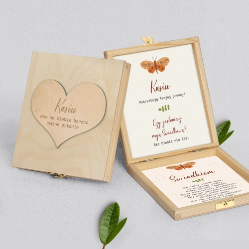 Prośba o świadkowanie - naturalne puzzle Butterflies - Motyw 4