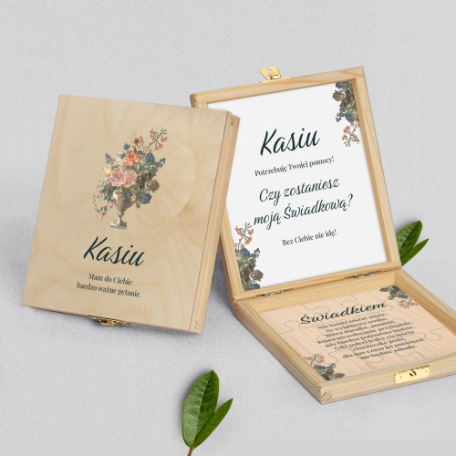 Prośba o świadkowanie - naturalne puzzle Rustic Summer Motyw 3