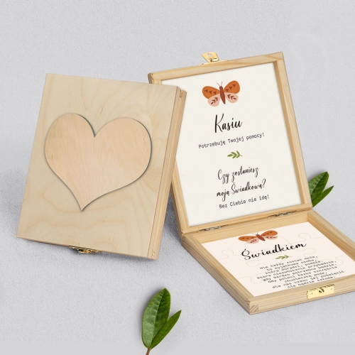 Prośba o świadkowanie - naturalne puzzle Butterflies - Motyw 2