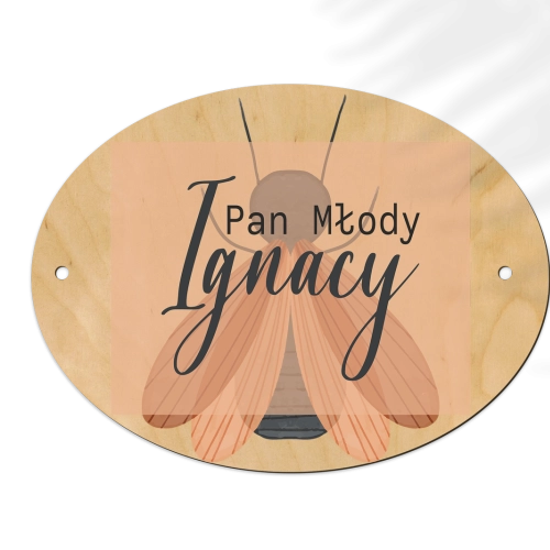 Zawieszka na krzesła - Owalna Butterflies - Motyw 2