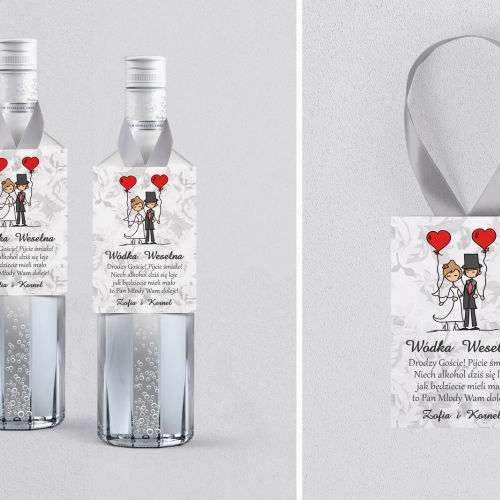 Zawieszka na alkohol Zakochani - Motyw 7