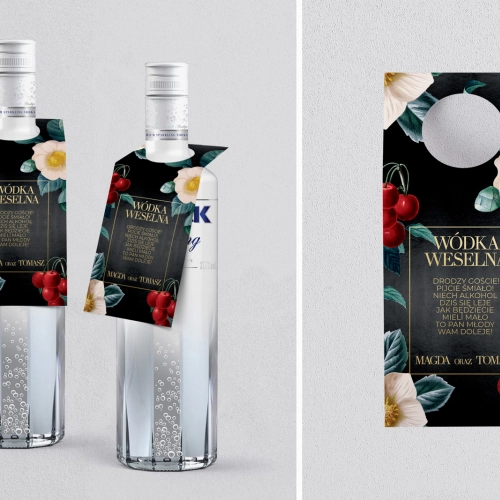 Zawieszka na alkohol oczko Amore - Ramka - Motyw 1