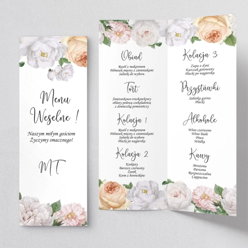 Menu Weselne Ofelia - Motyw 3