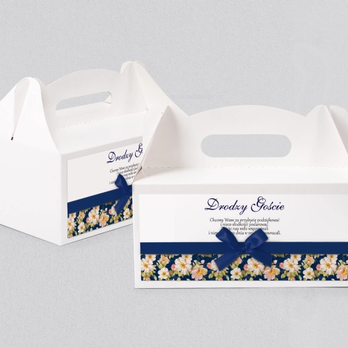 Pudełko na ciasto weselne Nasz Dzień Motyw 4