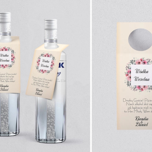 Zawieszka na alkohol oczko Love Motyw 2