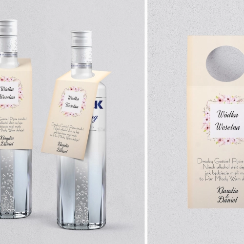 Zawieszka na alkohol oczko Love Motyw 11