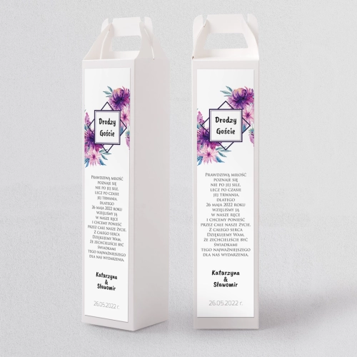 Pudełko na alkohol Bukiety Motyw 6