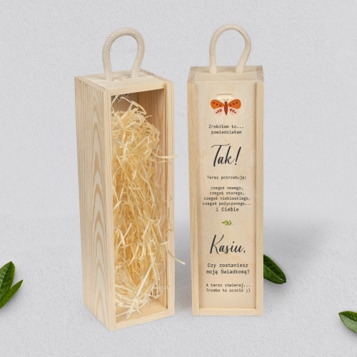 Prośba o Świadkowanie - SNW naturalna Butterflies - Motyw 2