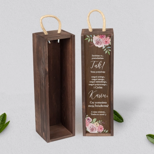 Prośba o Świadkowanie - SNW brązowa PasteLove Motyw 2