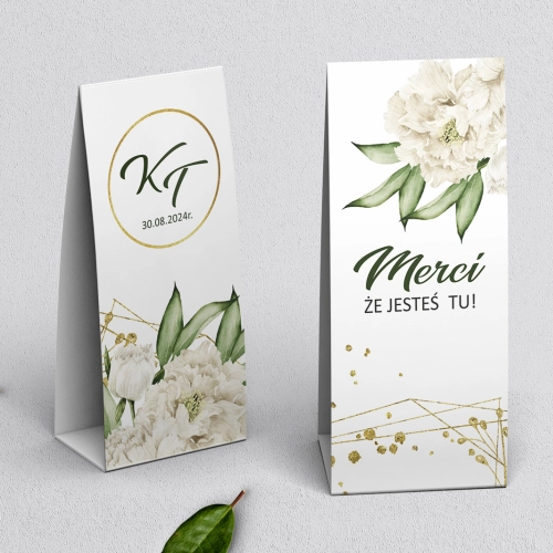 Podziękowanie Merci - Pudełeczko Modena Motyw 3