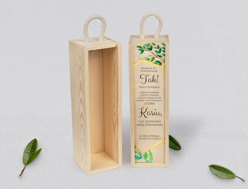 Prośba o Świadkowanie - SNW naturalna Flowers & Frame Motyw 2