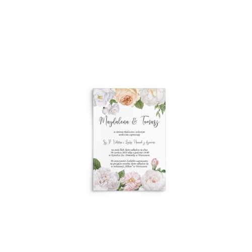 Zaproszenia ślubne Ofelia - Motyw 3