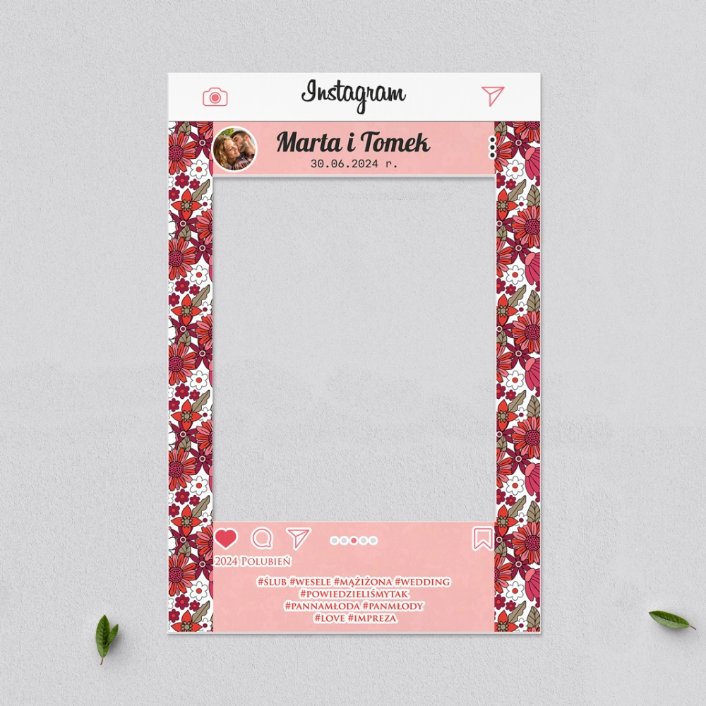 Ramka do zdjęć - Instagram Retro Style Motyw 2