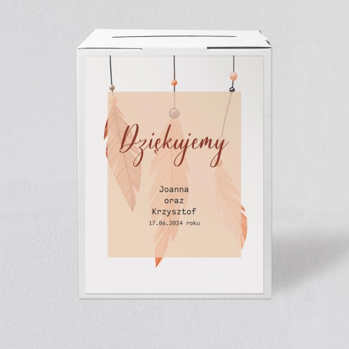 Pudełko na koperty i pieniądze Butterflies - Motyw 1