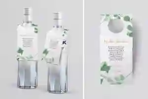 Zawieszka na alkohol oczko Liście Motyw 6
