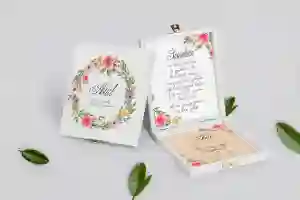 Prośba o świadkowanie - białe puzzle Akwarelowe Wianki Motyw 5