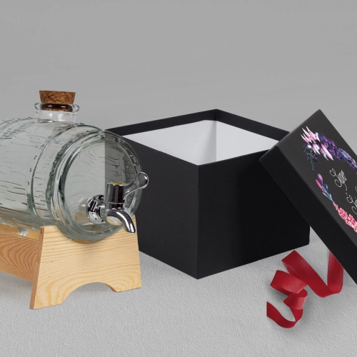 Antałek - opakowanie czarne Akwarelowe Wianki Motyw 7