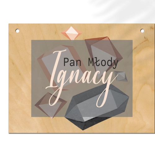 Zawieszka na krzesła - Prostokątna Butterflies - Motyw 3