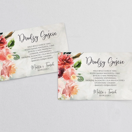 Naklejki na ciasto weselne Spring Love Motyw 1