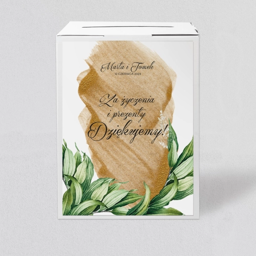 Pudełko na koperty i pieniądze Charlotte Motyw 1