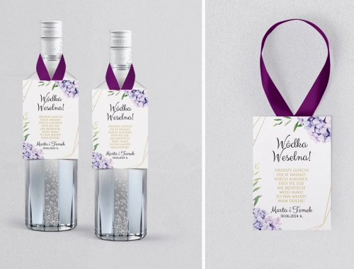 Zawieszka na alkohol Flowers & Frame - Motyw 1