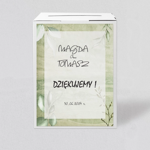 Pudełko na koperty i pieniądze Mgiełka Motyw 1