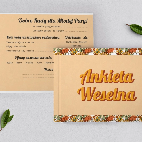 Ankieta Weselna - Retro Style Motyw 1