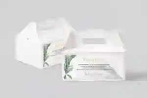 Pudełko na ciasto weselne Liście- Motyw 3