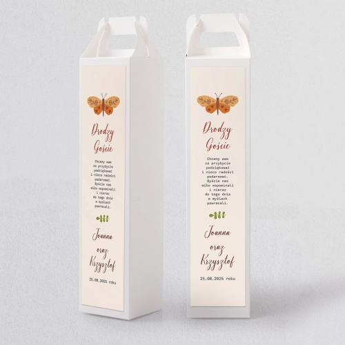 Pudełko na alkohol Butterflies - Motyw 4