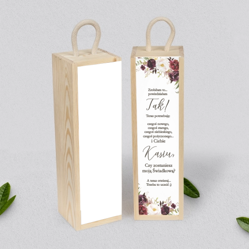 Prośba o Świadkowanie - SNW Akryl naturalna PasteLove Motyw 3